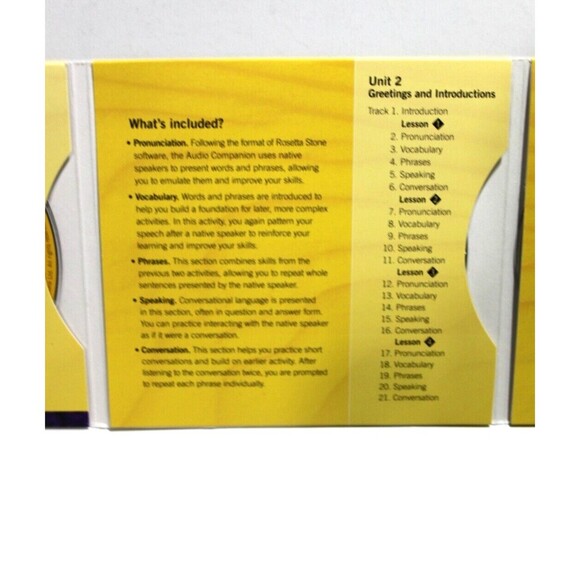 Rosetta Stone French Level 1 Basics Greetings Units 1 to 4 Audio CD No Headset - Picture 10 of 16